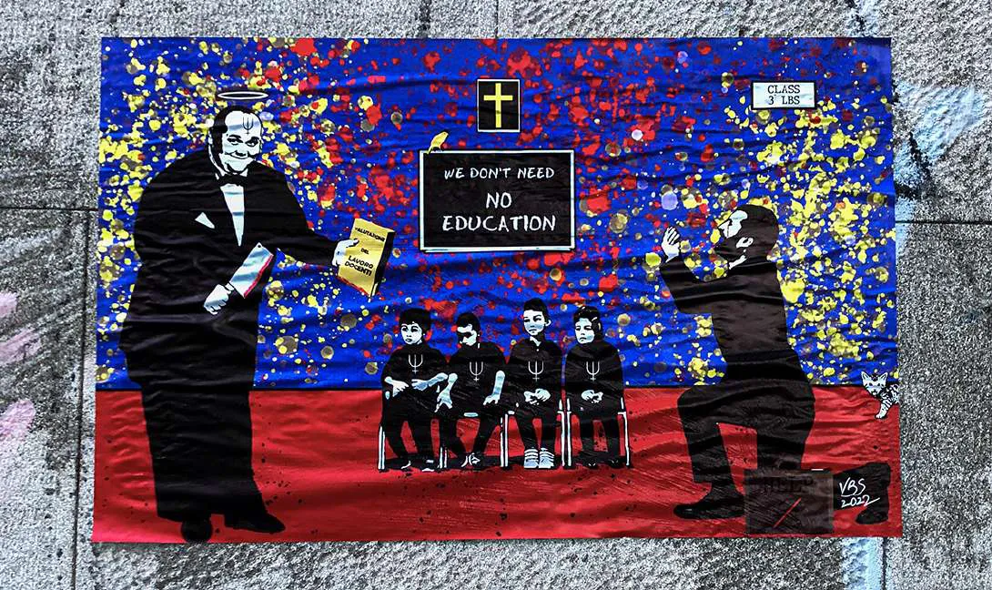 Primi interventi di street art (2022), Reggio Calabria: dettaglio 2